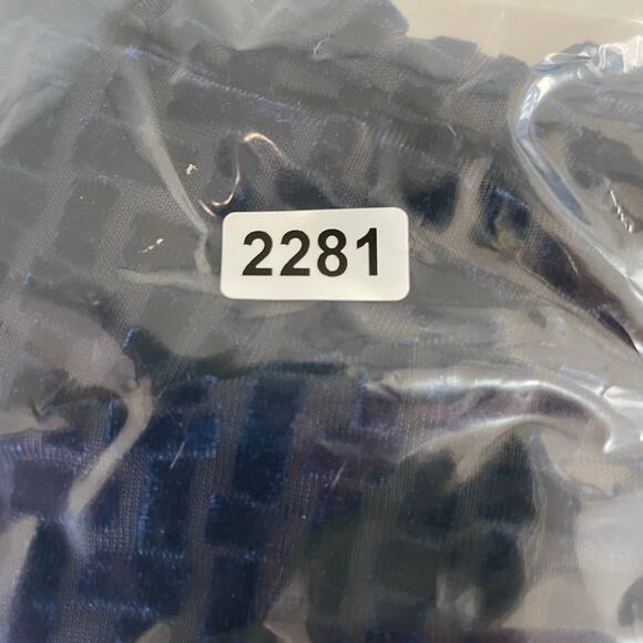 Susan Graver Blue Velvet Pattern Over Sheer Open Vest Top Women's Small - Picture 11 of 11